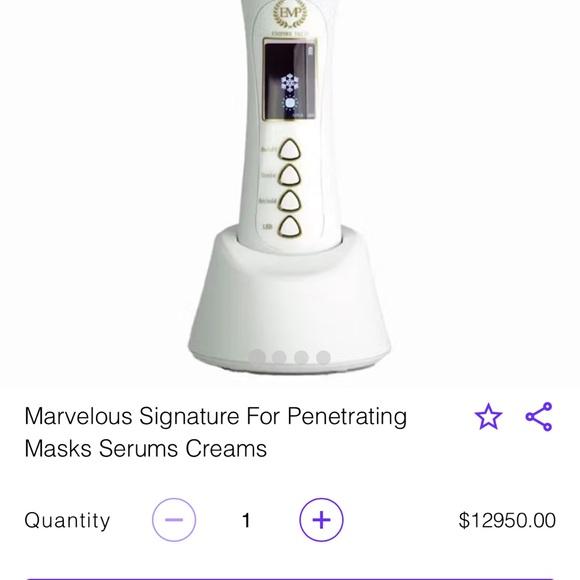 White EMF Beauty Device NIB